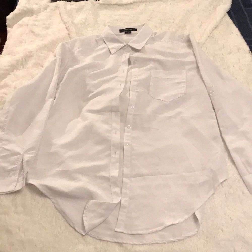 Cute button down white blouse